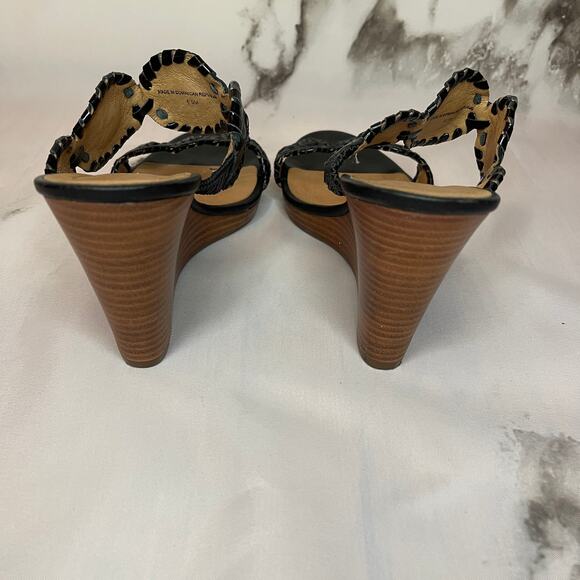 Jack Rogers Luccia Wedge Sandals Size 6.5 - Picture 5 of 9